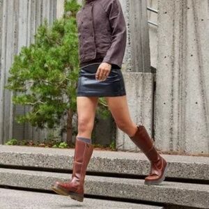 Dr. Martens AMAAYAH KNEE HIGH LEATHER BOOTS Butterscotch — Orleans